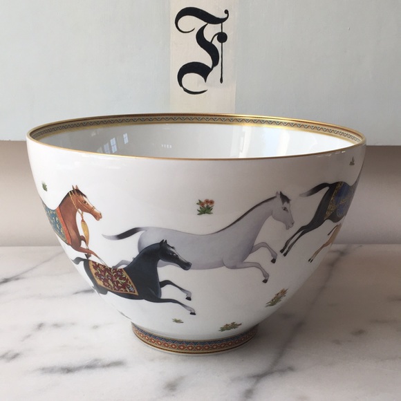 Host Pick!🧡Hermès Cheval d’Orient Punch Bowl✨🐎 - Picture 3 of 7